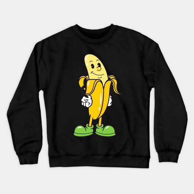 cute cartoon banana Crewneck Sweatshirt by Polysh08